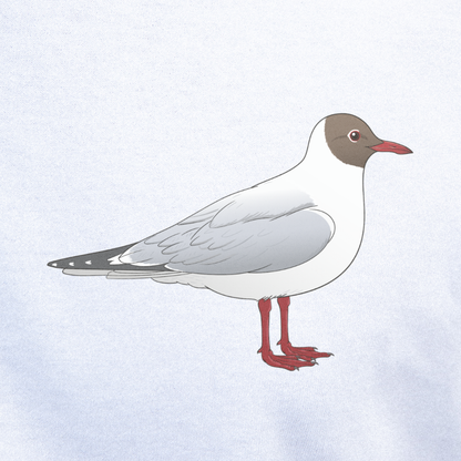 Birdex close-up mockup - Black-headed Gull Unisex T-shirt