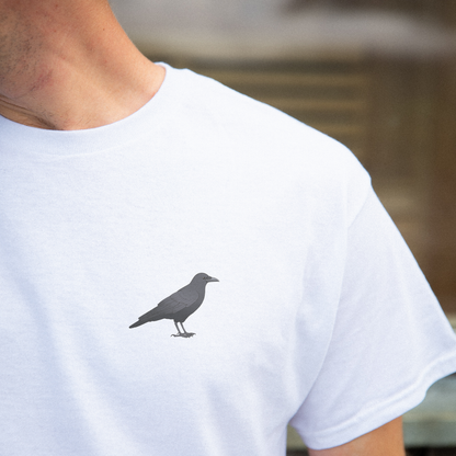 Birdex lifestyle mockup - Carrion Crow Unisex Tee