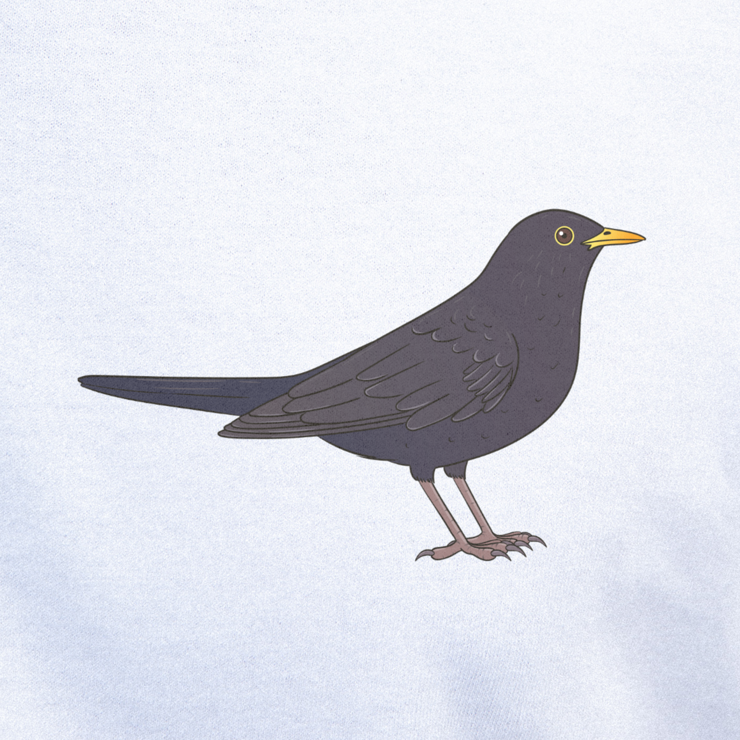 Birdex close-up mockup - Blackbird Unisex T-shirt