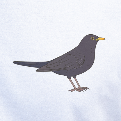 Birdex close-up mockup - Blackbird Unisex T-shirt