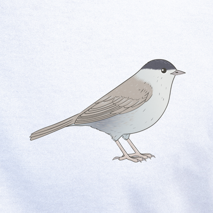 Birdex close-up mockup - Blackcap Unisex T-shirt