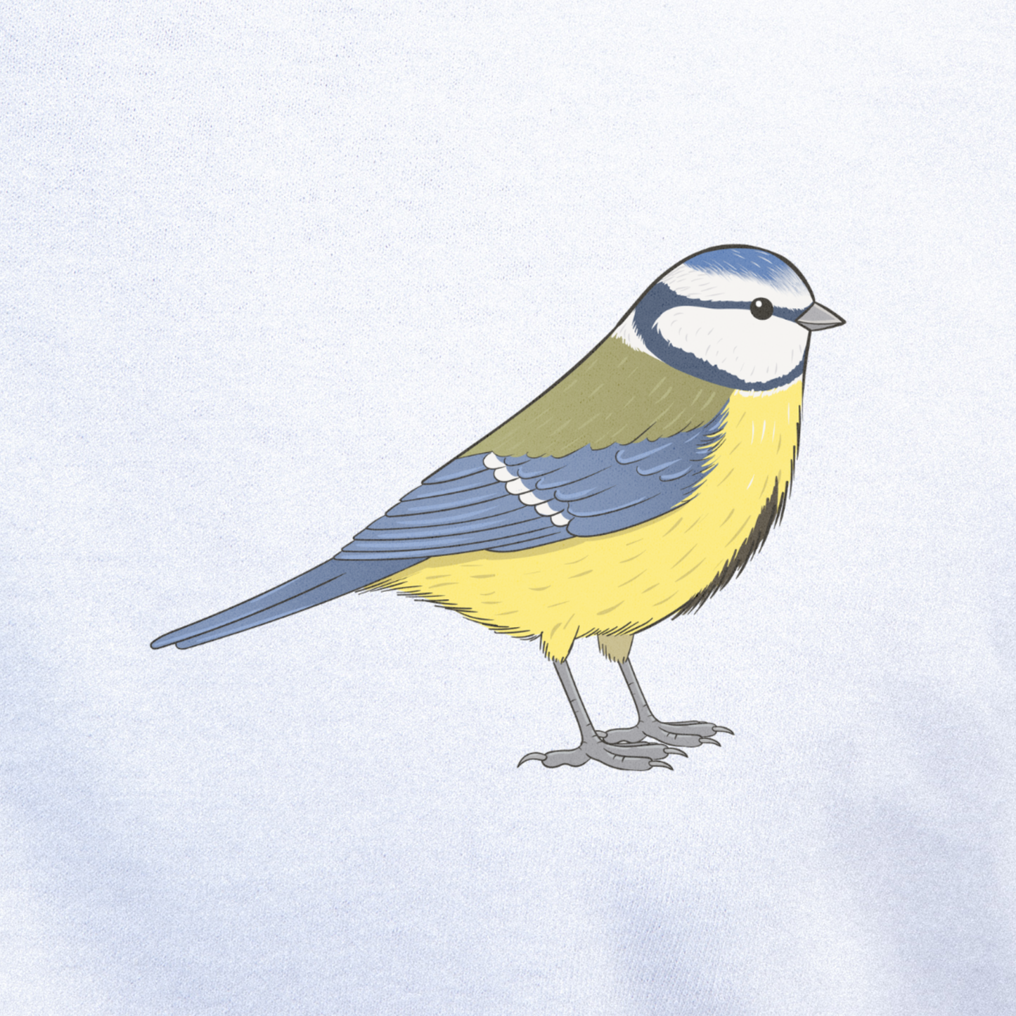 Birdex close-up mockup - Blue Tit Unisex T-shirt