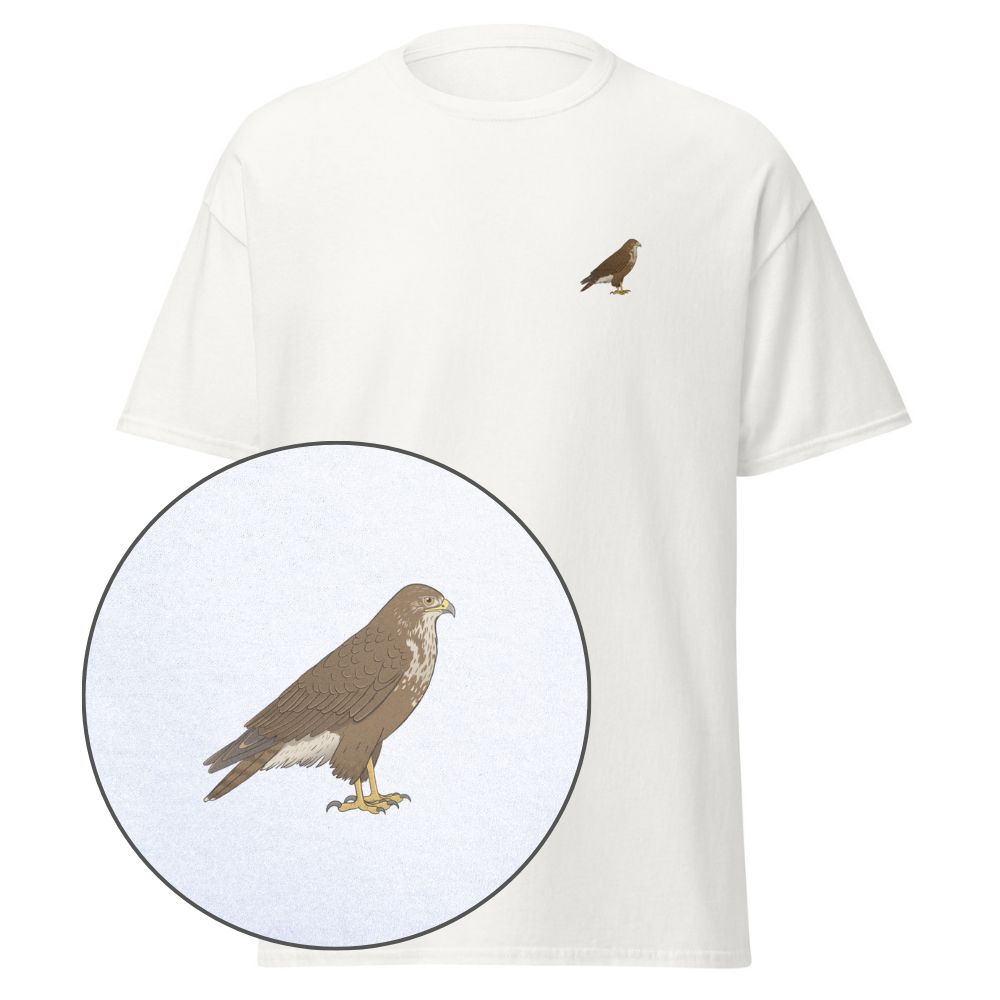 Birdex white default mockup - Buzzard Unisex Tee