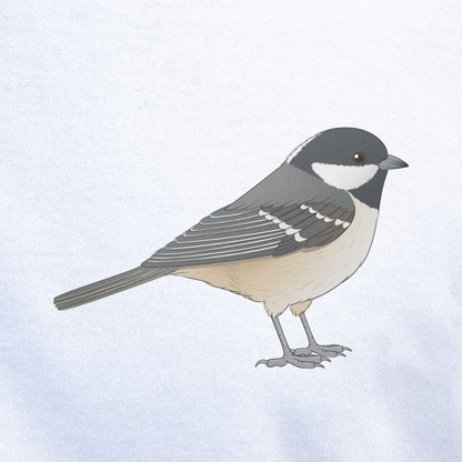Birdex close-up mockup - Coal Tit Unisex T-shirt
