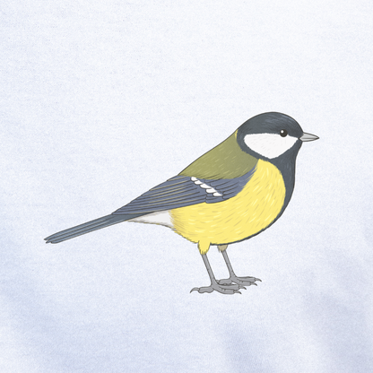 Birdex close-up mockup - Great Tit Unisex T-shirt