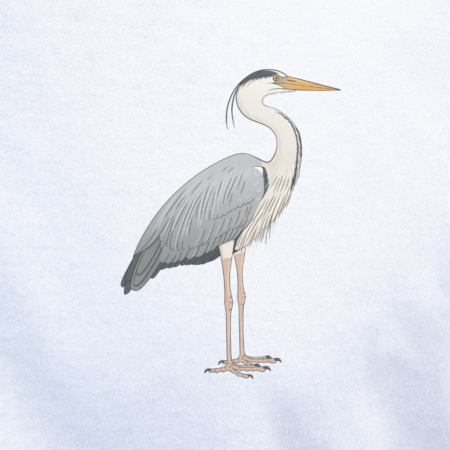 Birdex close-up mockup - Heron Unisex T-shirt