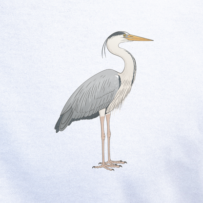 Birdex close-up mockup - Heron Unisex T-shirt