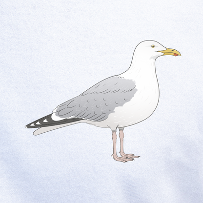 Birdex close-up mockup - Herring Gull Unisex T-shirt