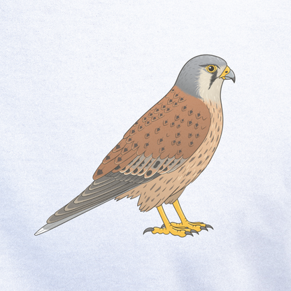 Birdex close-up mockup - Kestrel Unisex T-shirt