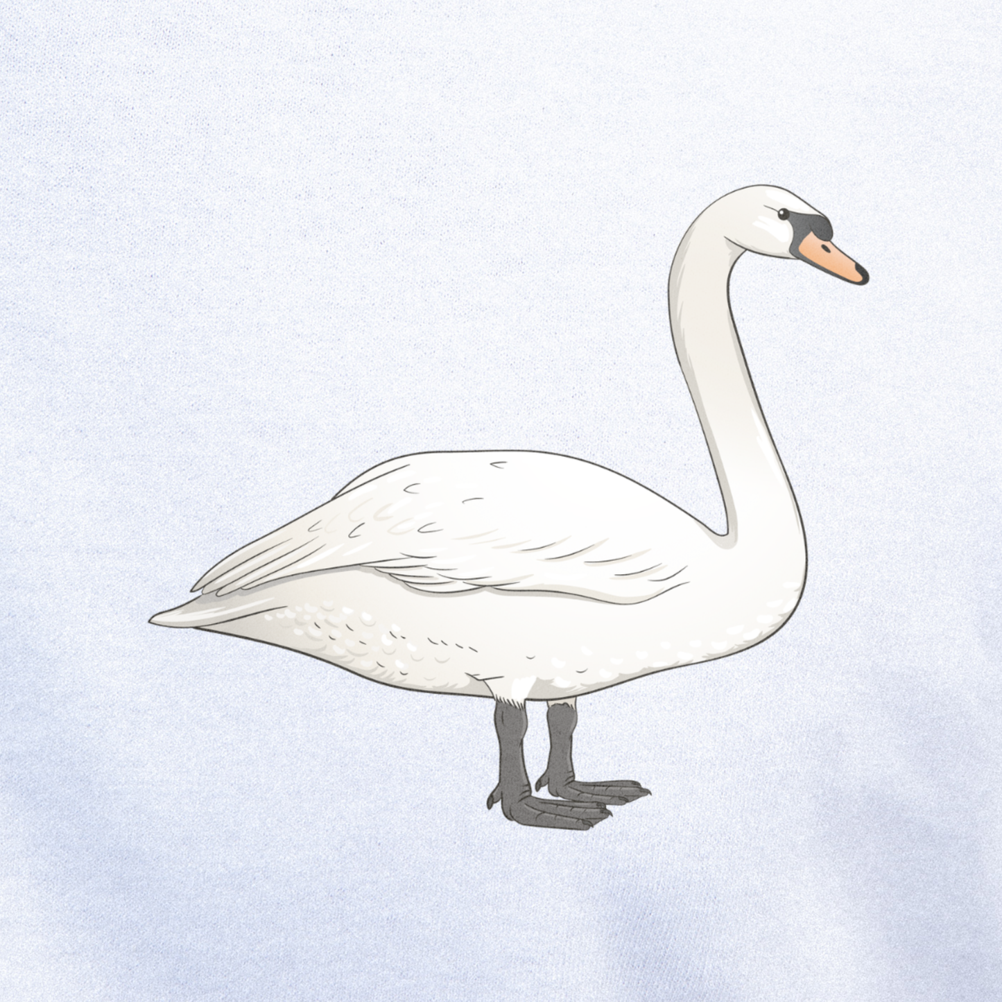 Birdex close-up mockup - Mute Swan Unisex T-shirt