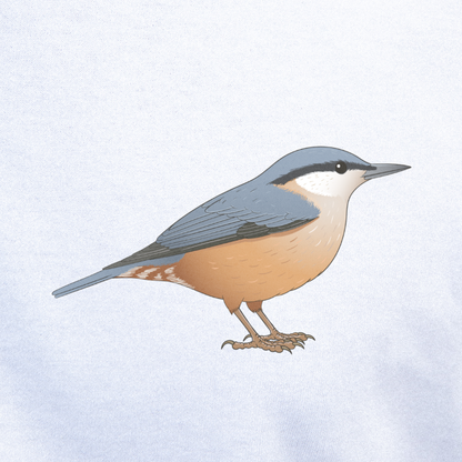 Birdex close-up mockup - Nuthatch Unisex T-shirt