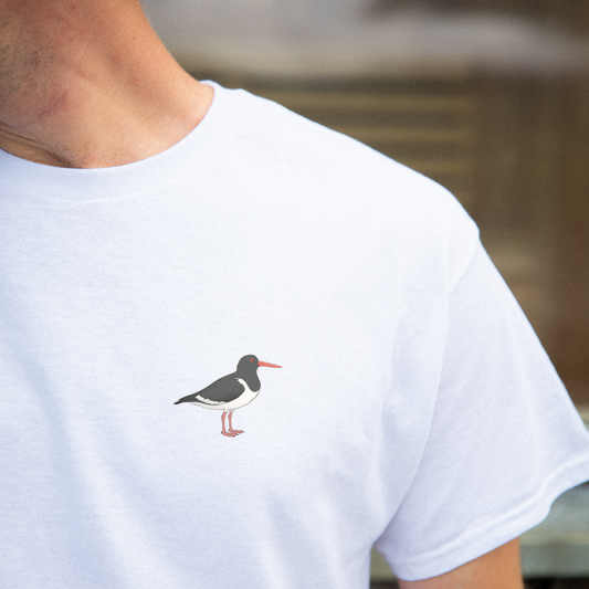 Birdex lifestyle mockup - Oystercatcher Unisex Tee