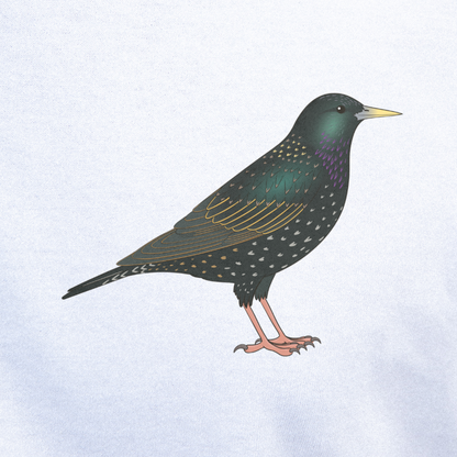 Birdex close-up mockup - Starling Unisex T-shirt