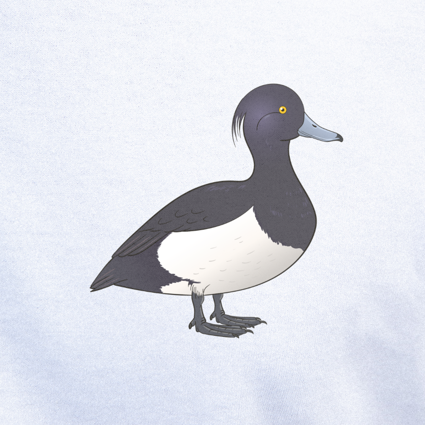 Birdex close-up mockup - Tufted Duck Unisex T-shirt