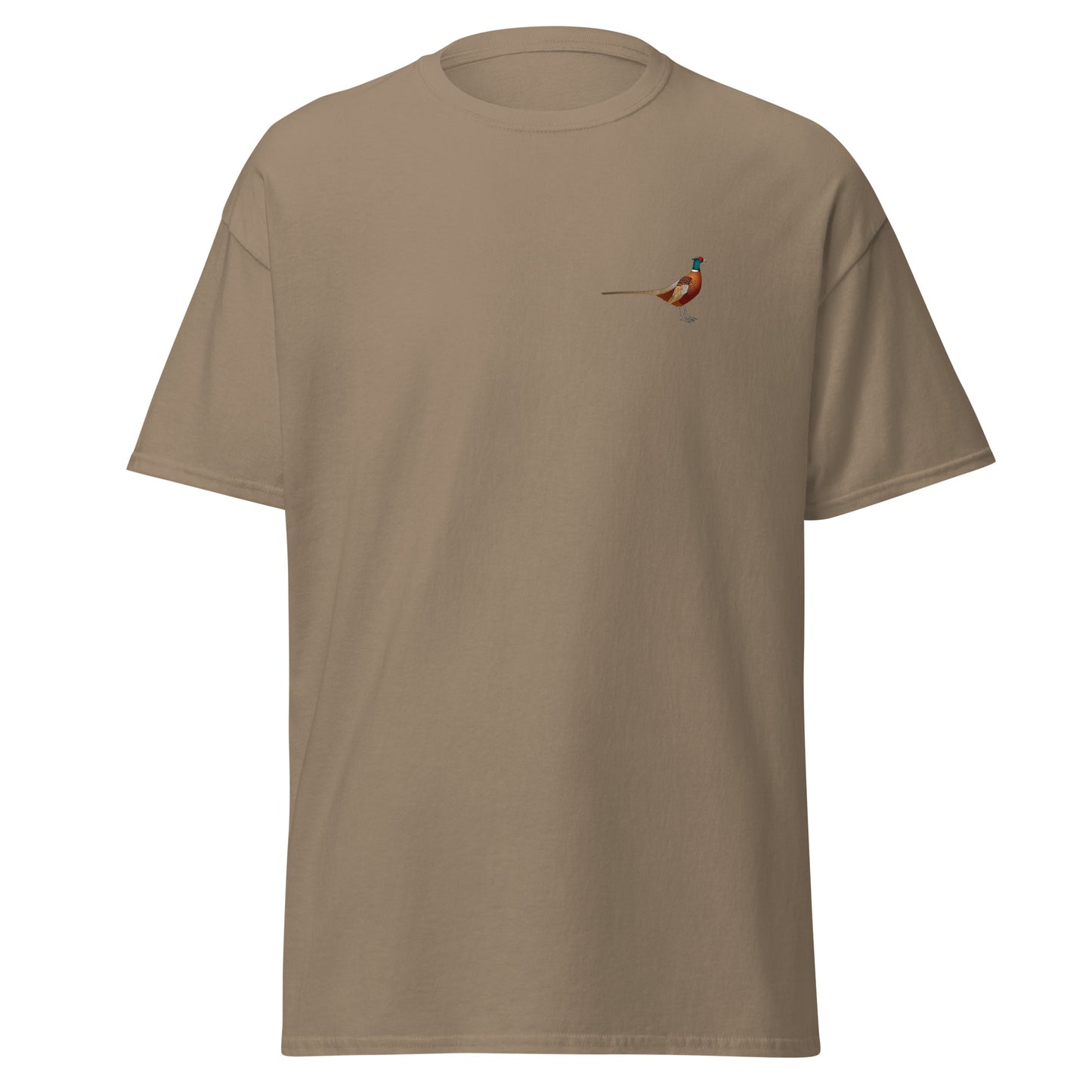 Pheasant unisex bird T-shirt in Brown Savana
