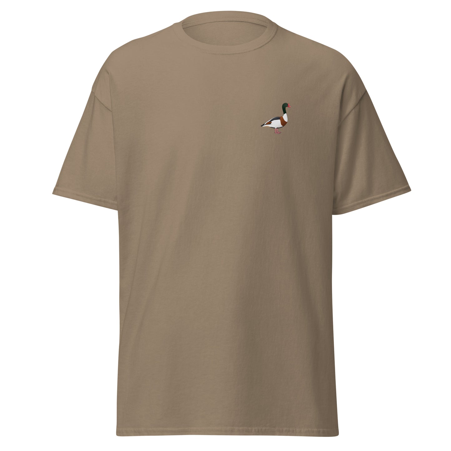 Shelduck unisex bird T-shirt in Brown Savana