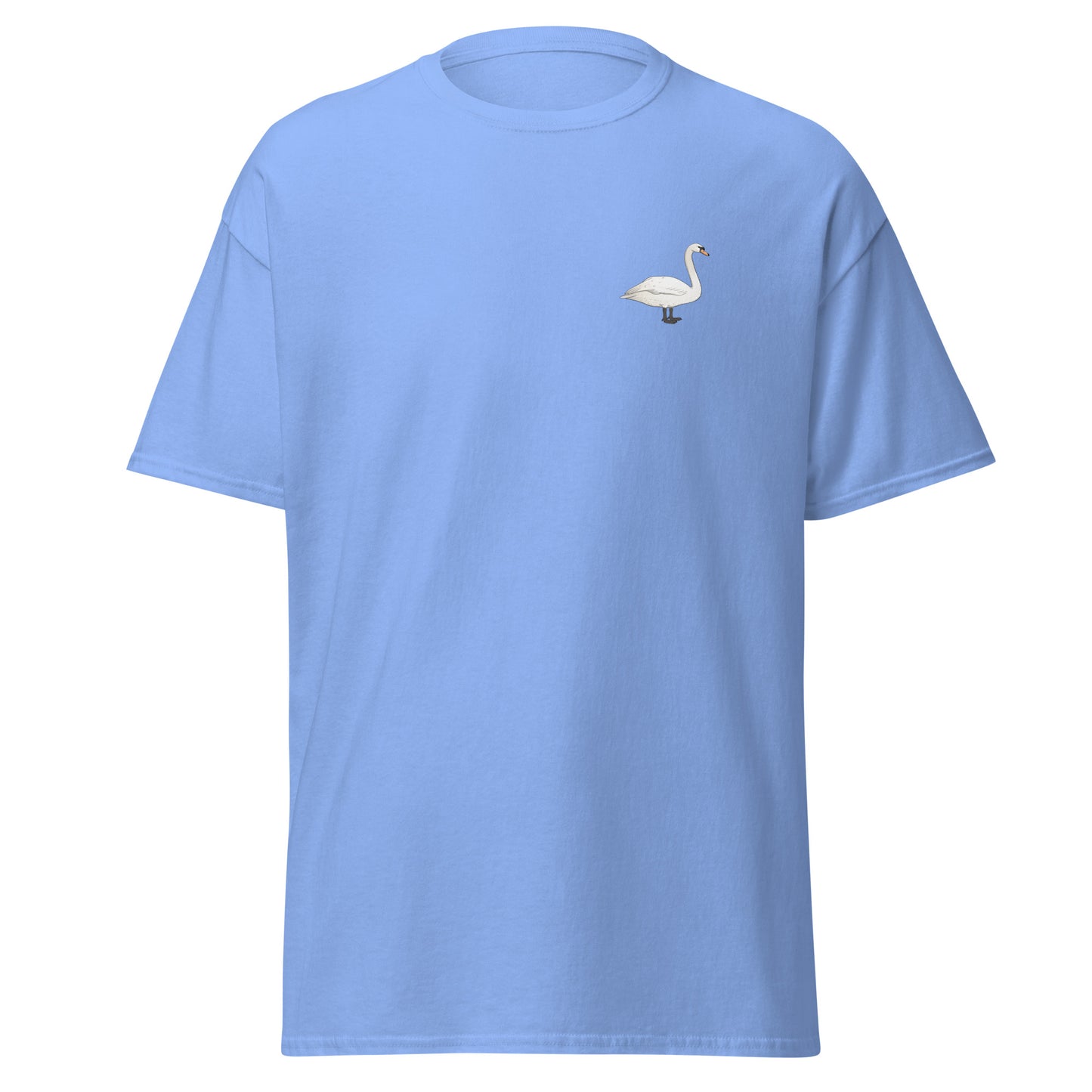 Mute Swan unisex bird T-shirt in Carolina Blue