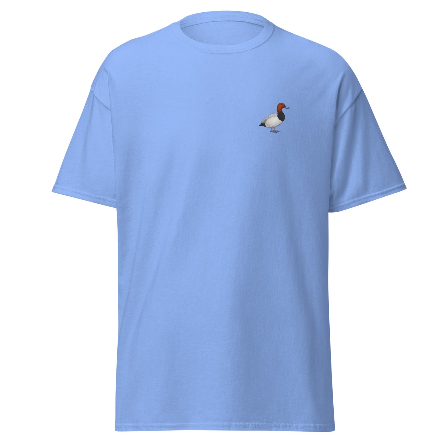 Pochard unisex bird T-shirt in Carolina Blue