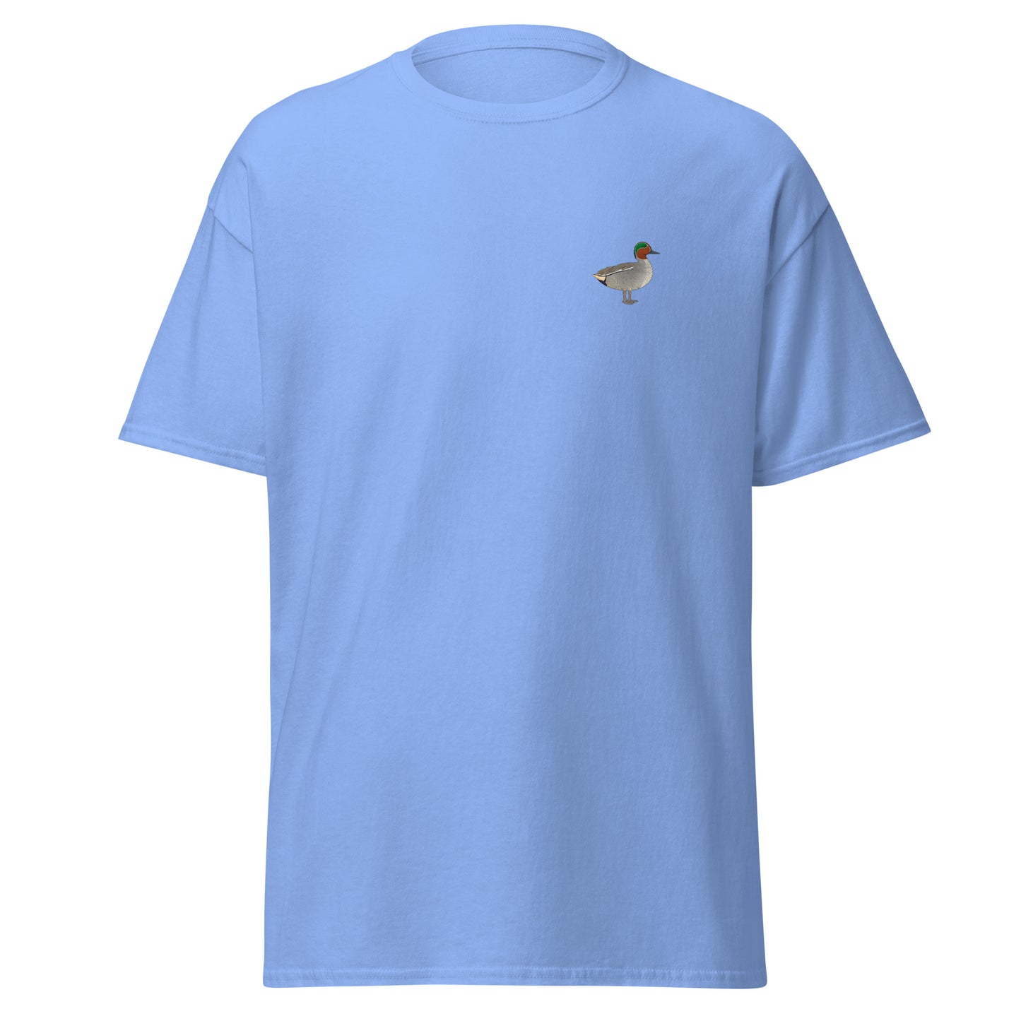 Teal unisex bird T-shirt in Carolina Blue