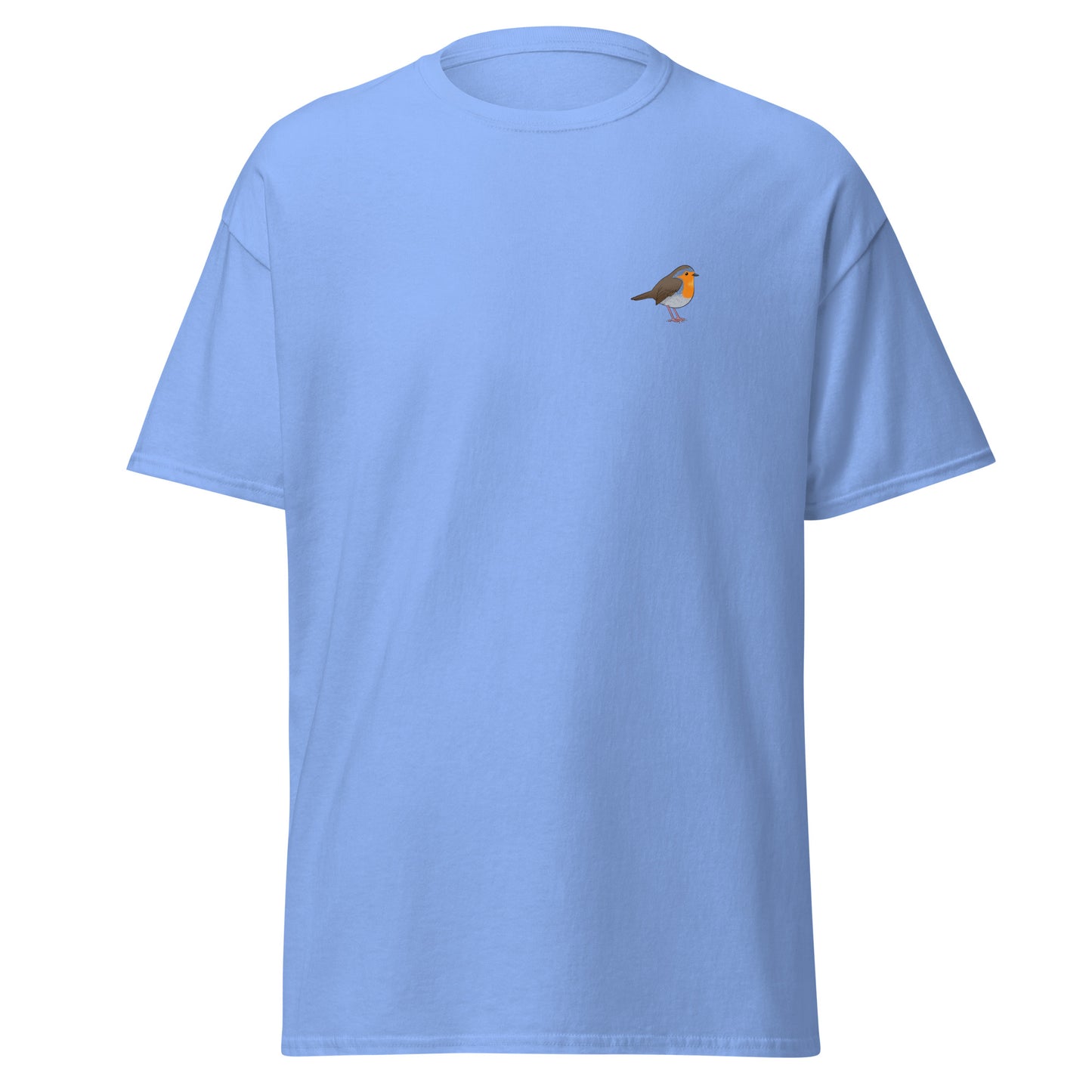 Robin unisex bird T-shirt in Carolina Blue