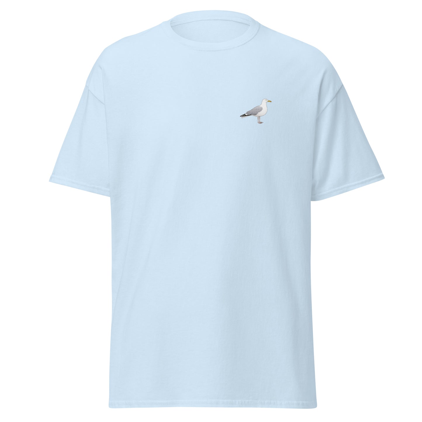 Herring Gull unisex bird T-shirt in Light Blue