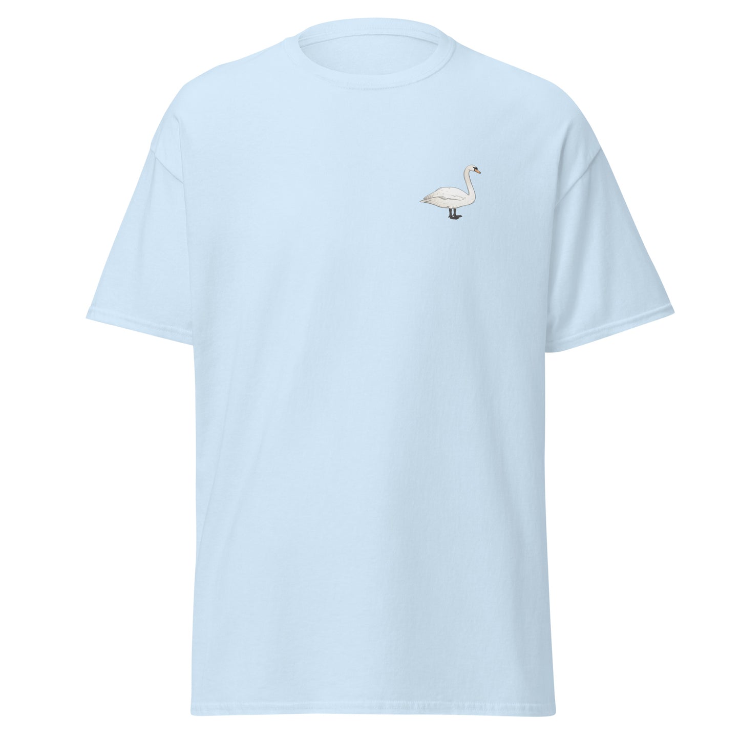 Mute Swan unisex bird T-shirt in Light Blue