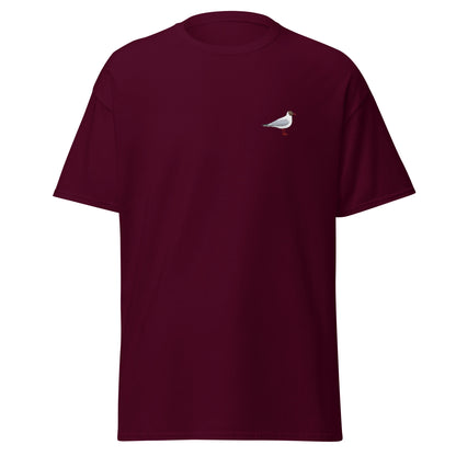 Black-headed Gull unisex bird T-shirt in Maroon