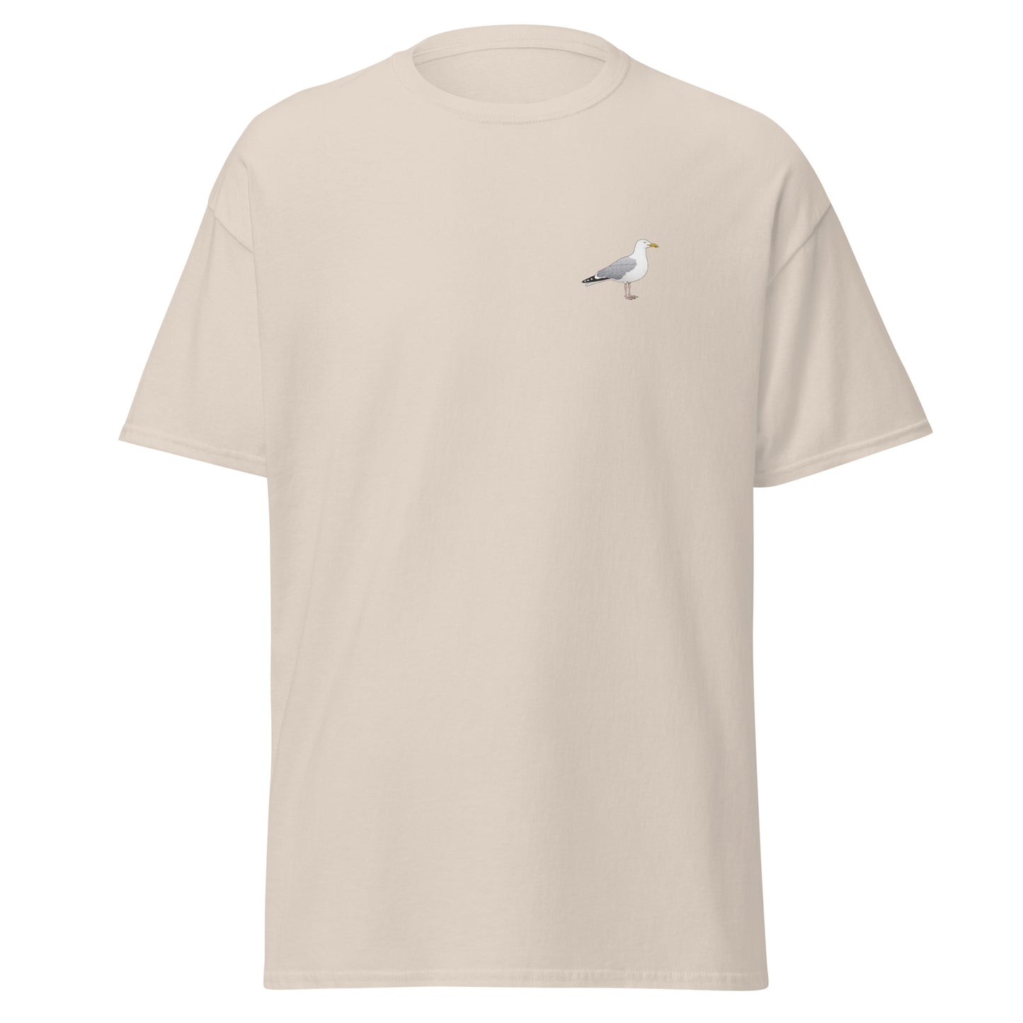 Herring Gull unisex bird T-shirt in Natural
