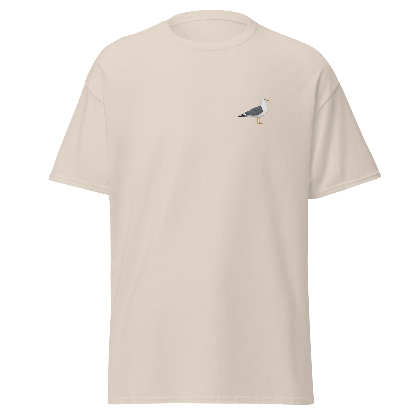 Lesser Black-backed Gull unisex bird T-shirt in Natural