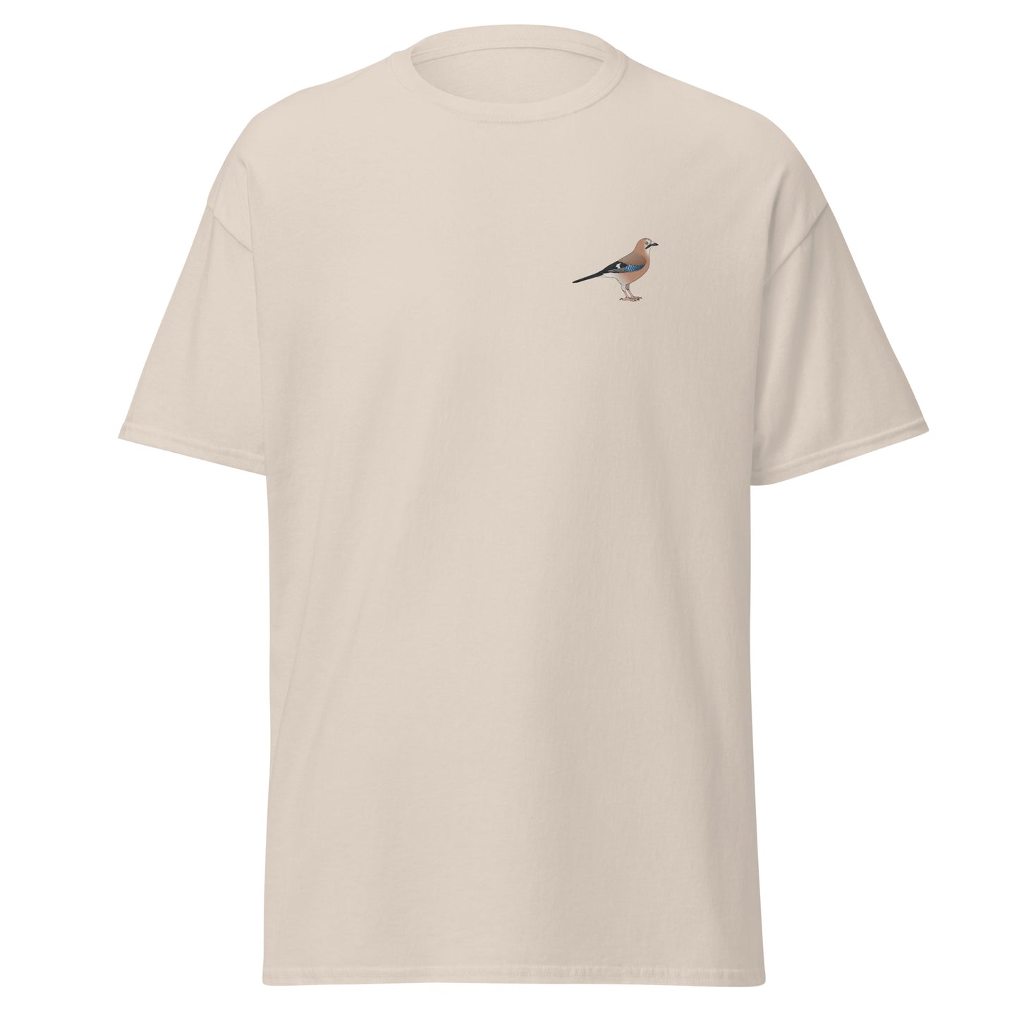 Jay unisex bird T-shirt in Natural