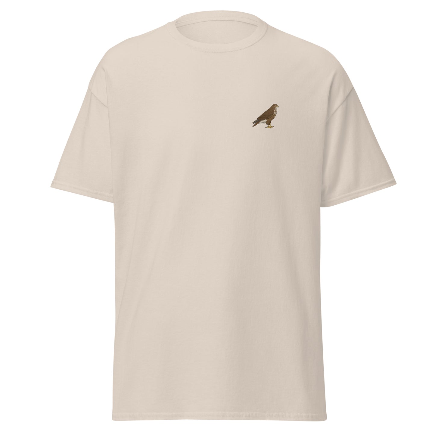 Buzzard unisex bird T-shirt in Natural