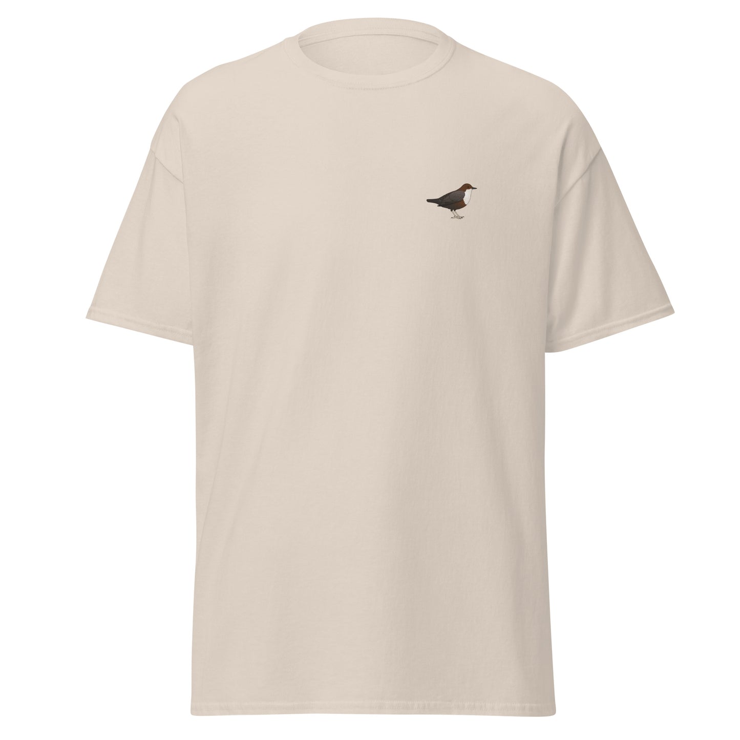 White-throated Dipper unisex bird T-shirt in Natural