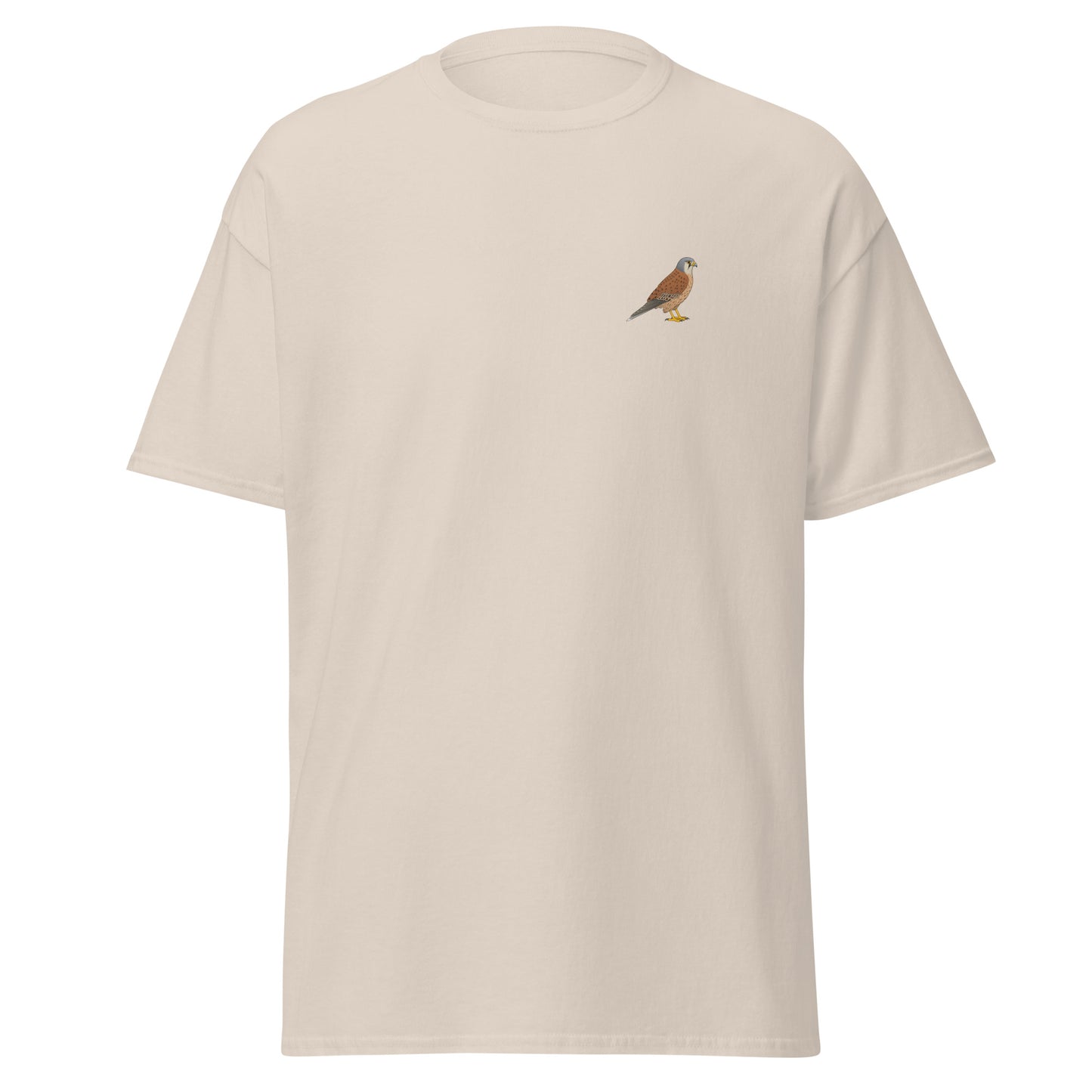 Kestrel unisex bird T-shirt in Natural
