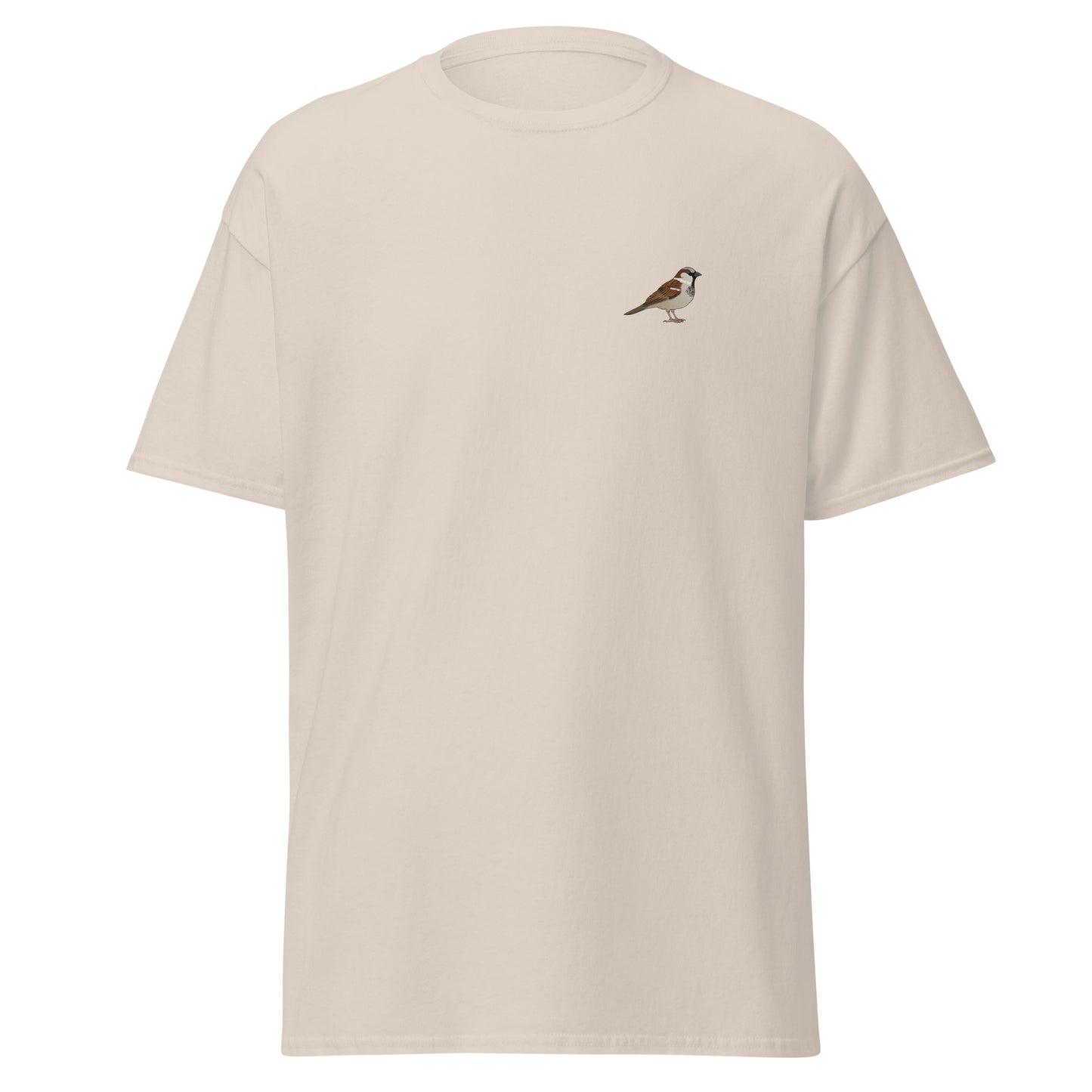 House Sparrow unisex bird T-shirt in Natural