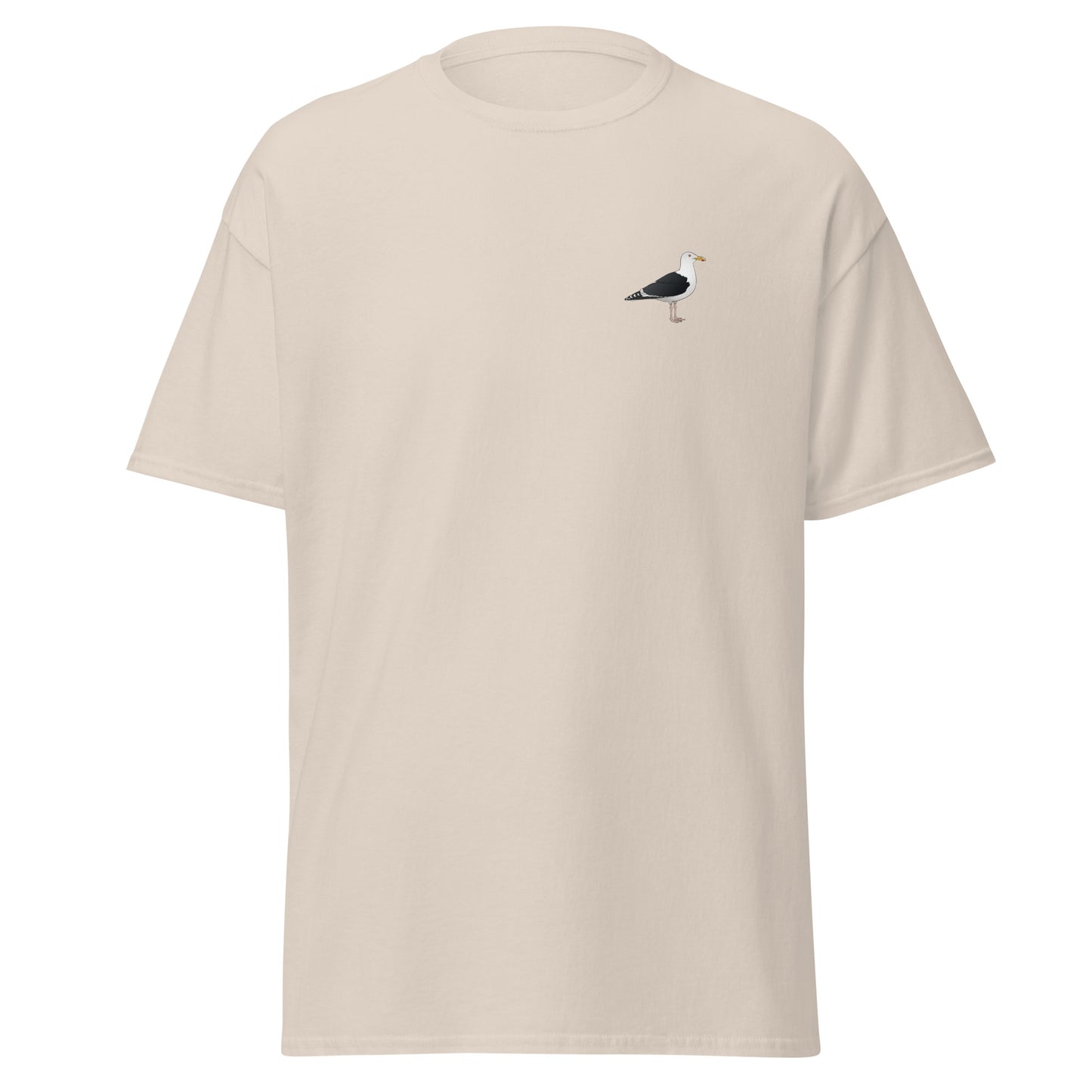 Great Black Backed Gull unisex bird T-shirt in Natural