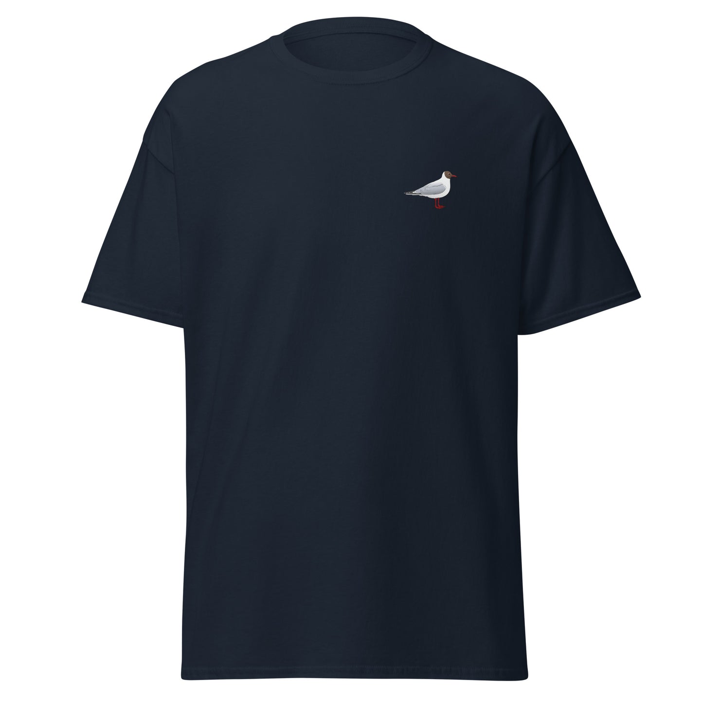 Black-headed Gull unisex bird T-shirt in Navy