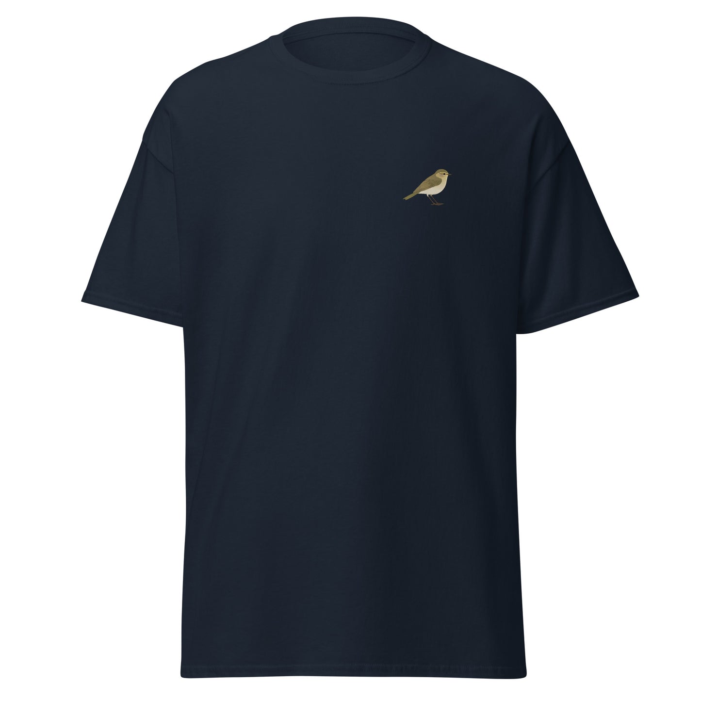 Chiffchaff unisex bird T-shirt in Navy