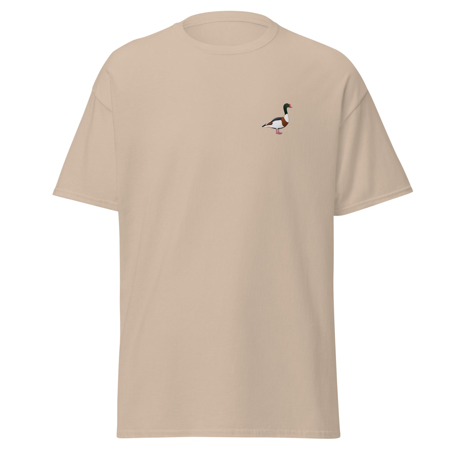 Shelduck unisex bird T-shirt in Sand