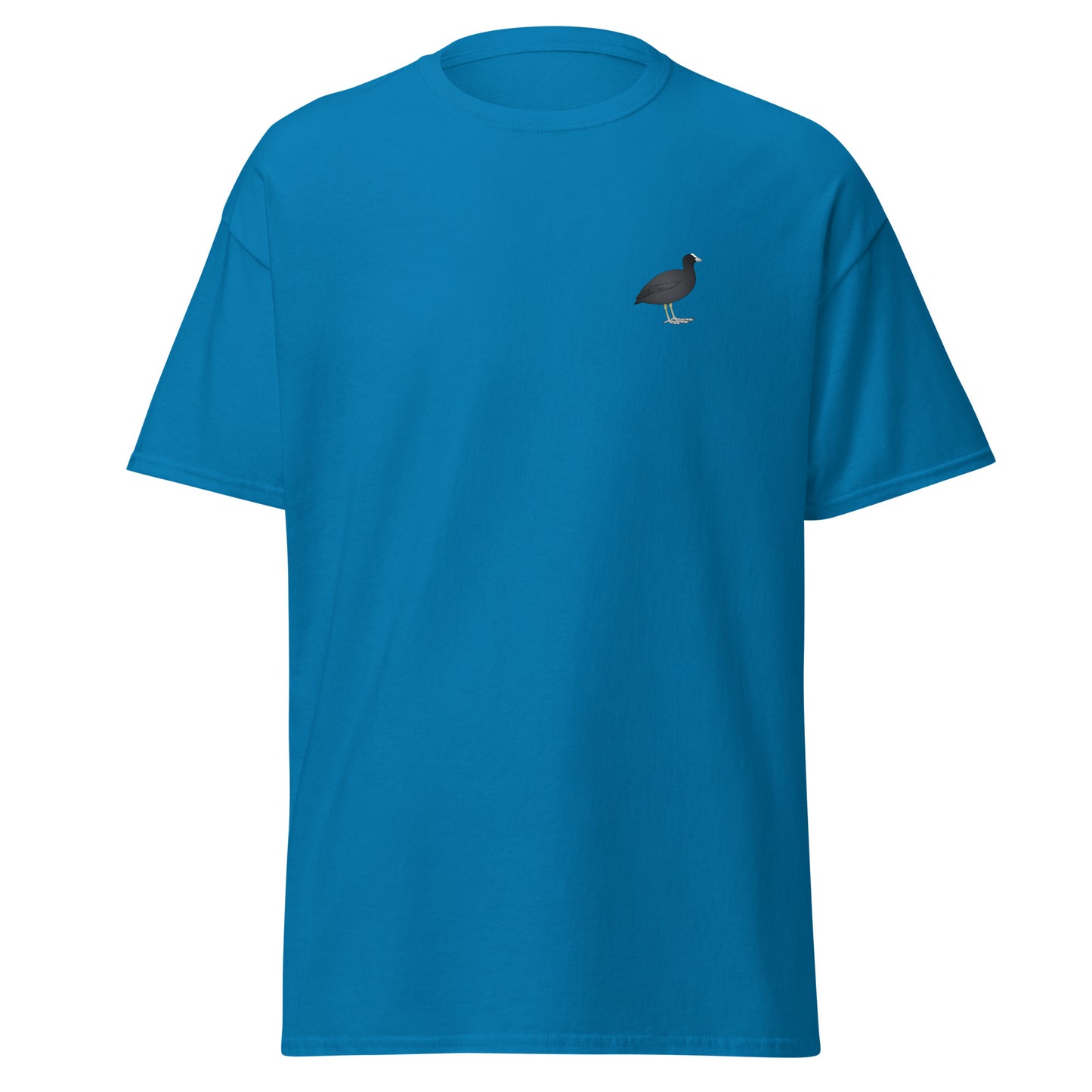 Coot unisex bird T-shirt in Sapphire