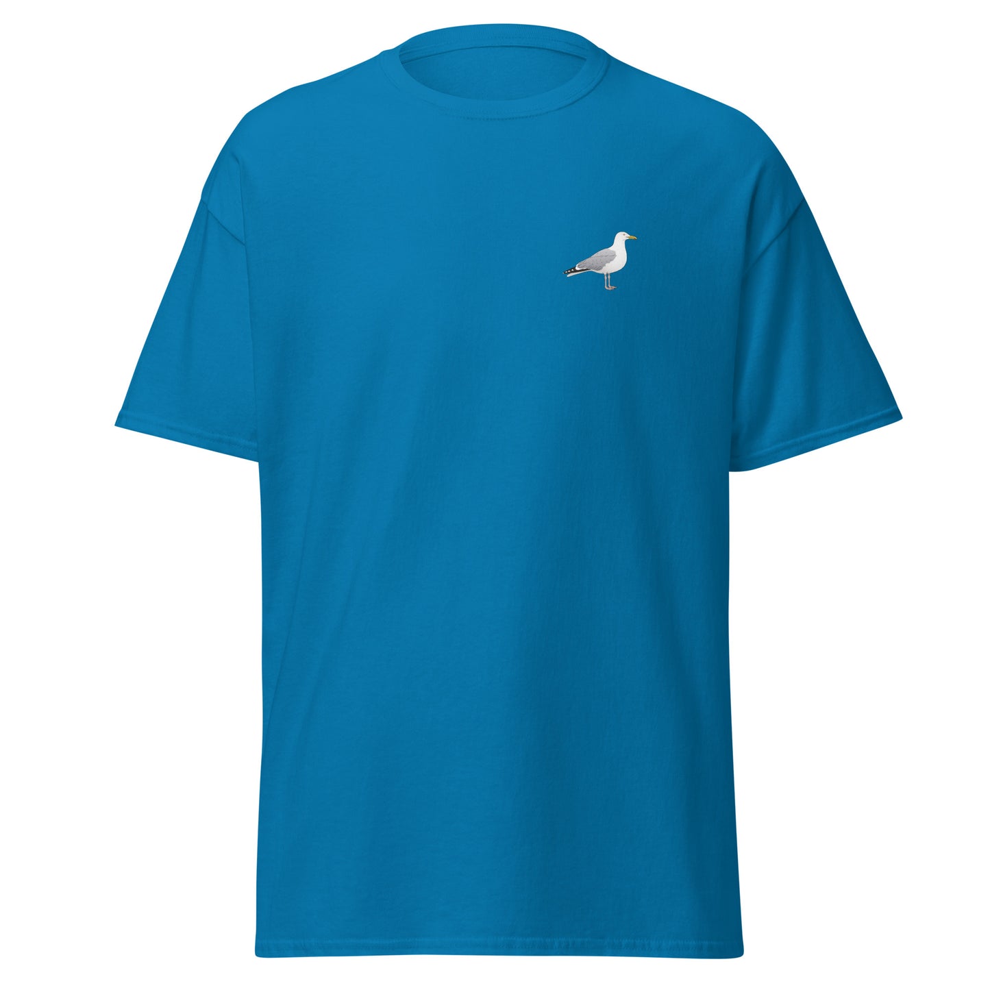 Herring Gull unisex bird T-shirt in Sapphire
