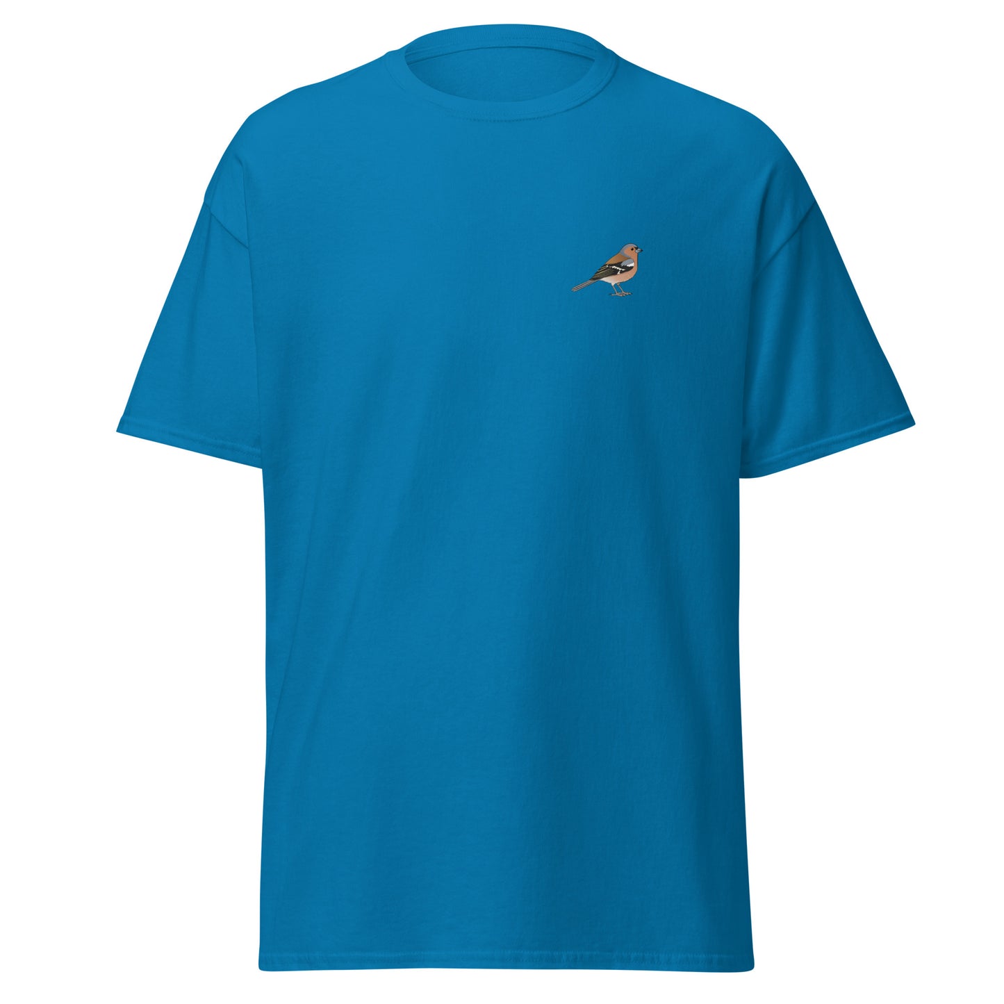 Chaffinch unisex bird T-shirt in Sapphire