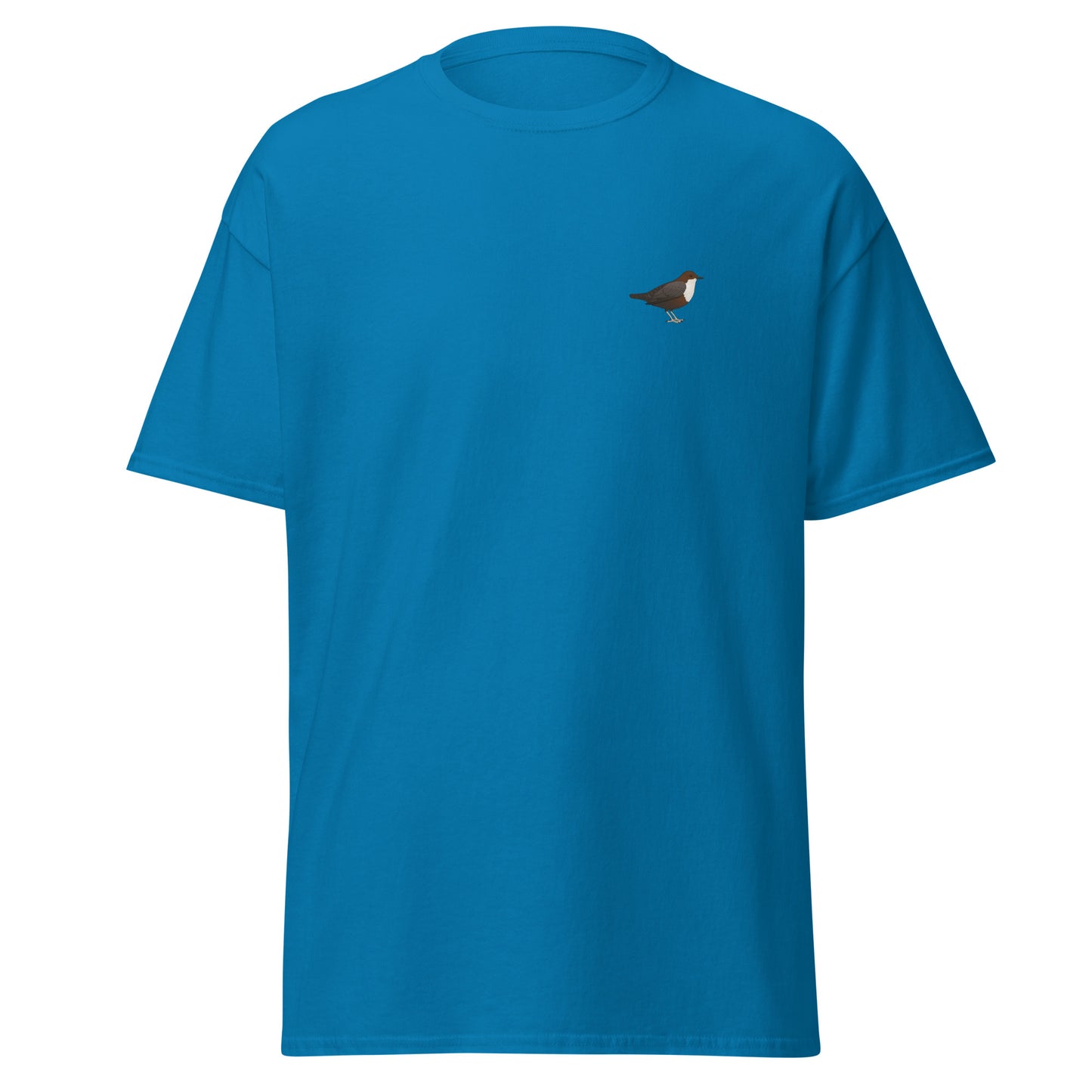 White-throated Dipper unisex bird T-shirt in Sapphire
