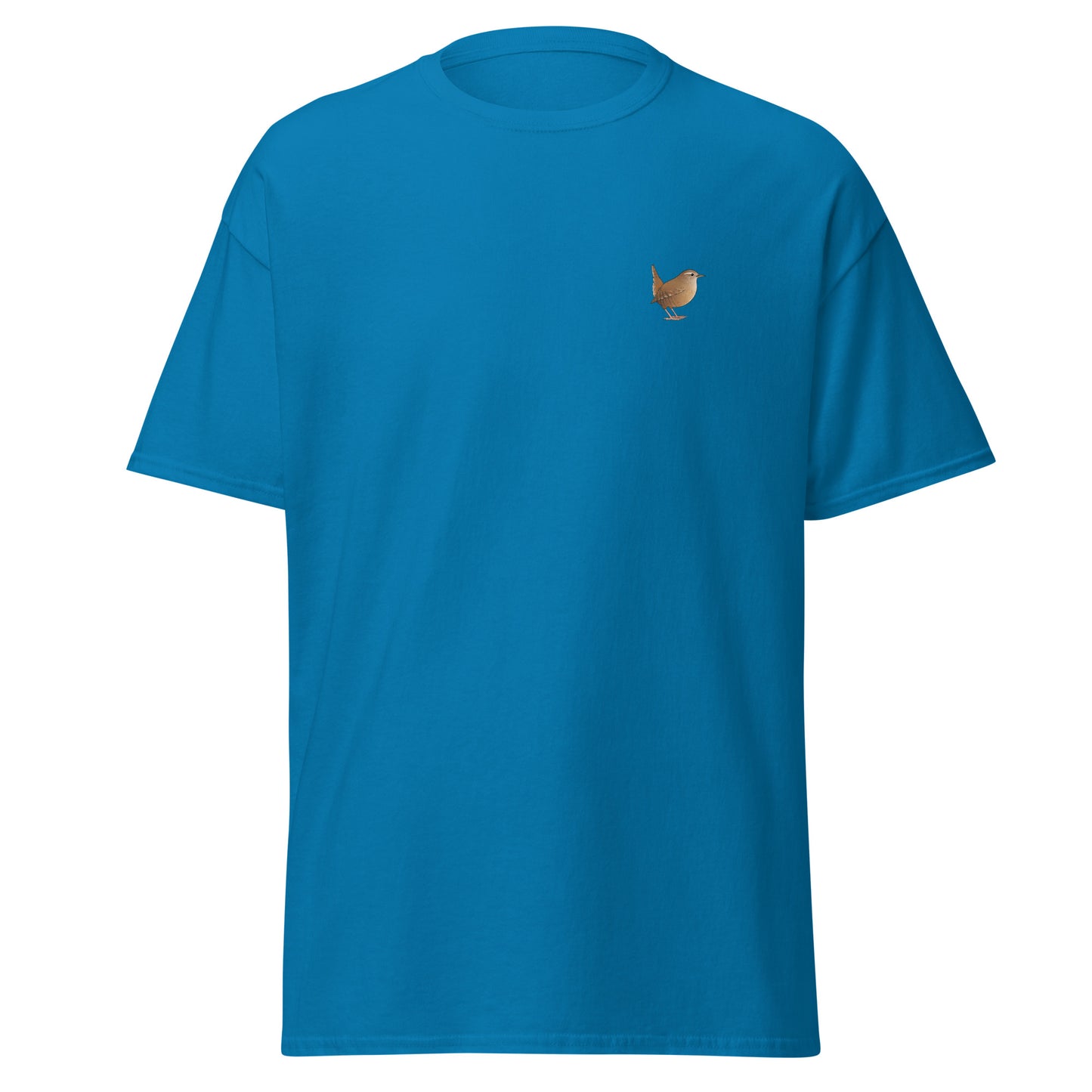 Wren unisex bird T-shirt in Sapphire