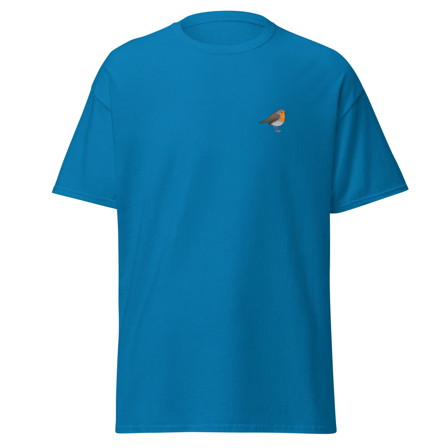 Robin unisex bird T-shirt in Sapphire