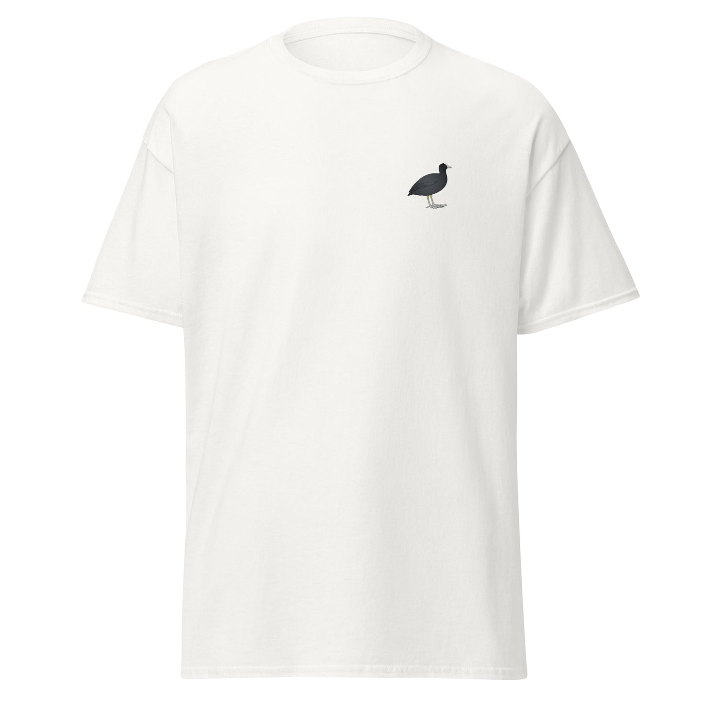 Coot unisex bird T-shirt in White