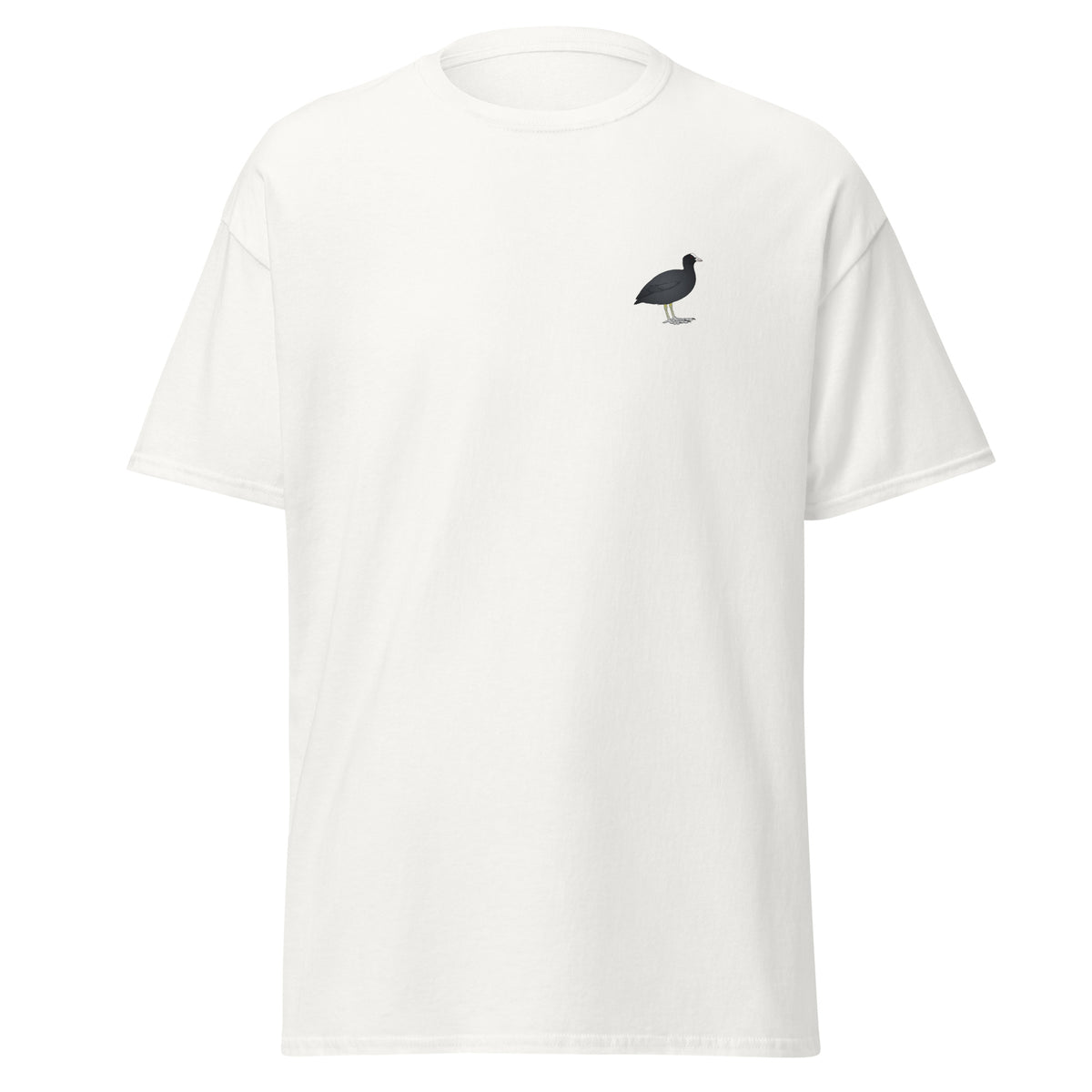 Coot unisex bird T-shirt in White