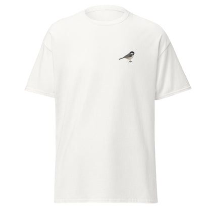 Coal Tit unisex bird T-shirt in White
