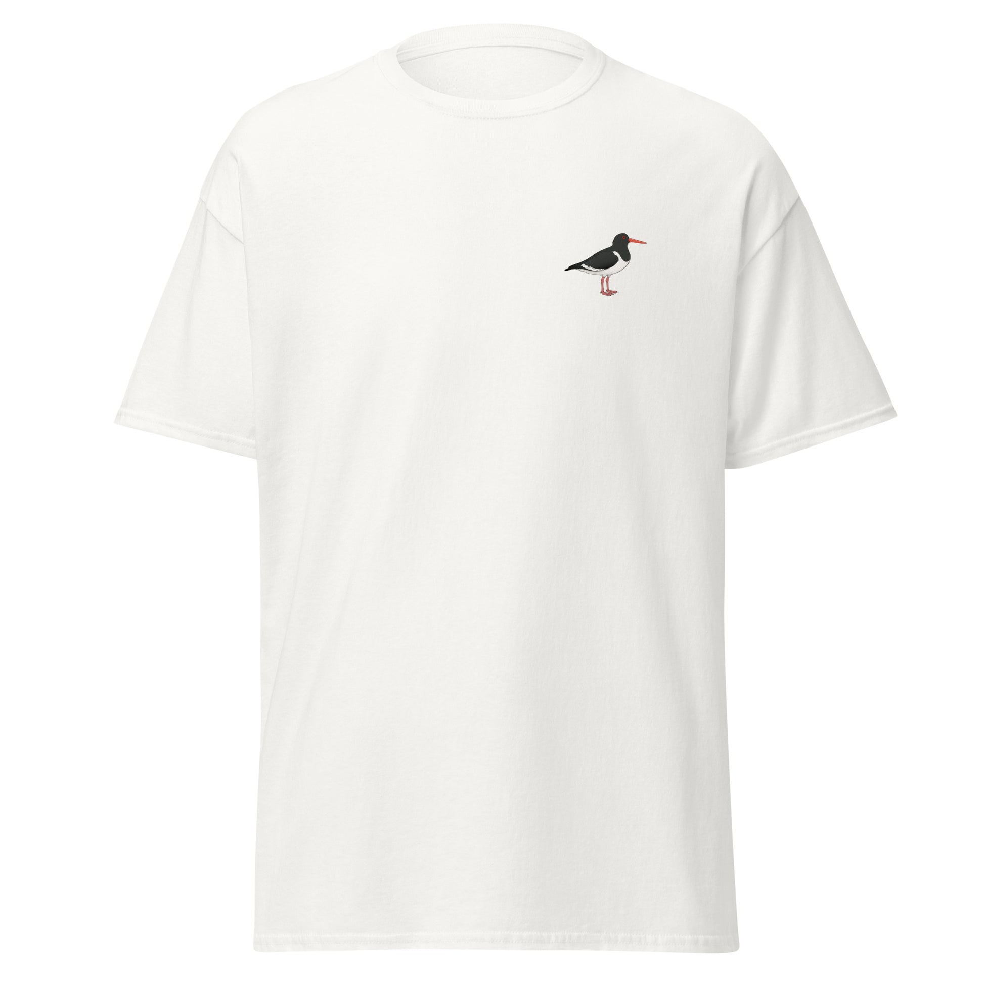 Oystercatcher unisex bird T-shirt in White