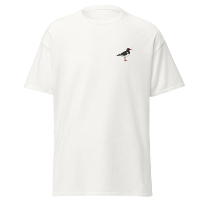 Oystercatcher unisex bird T-shirt in White