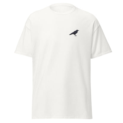 Raven unisex bird T-shirt in White